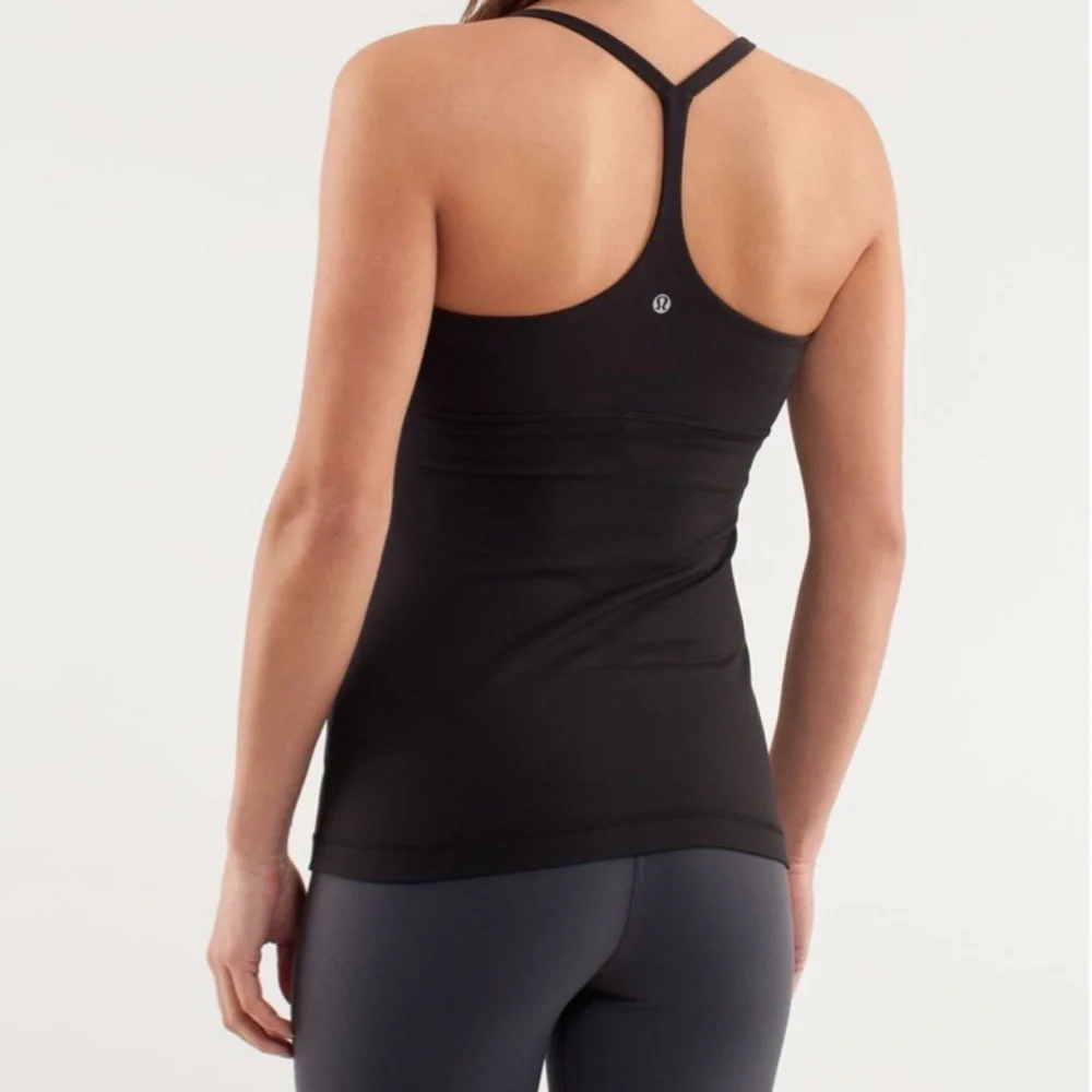 lululemon • black & grey pure balance tank top